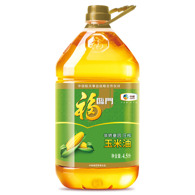 福临门非转基因压榨玉米油4.5L