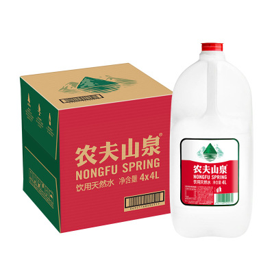 农夫山泉天然水4L*4箱装 家庭用水