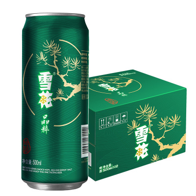 雪花罐装啤酒