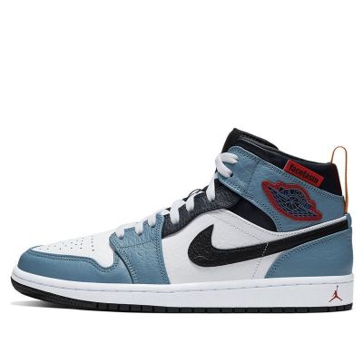 AIRJORDAN1MID美国直邮AJ1小扣碎黑橙男子篮球鞋554724-06