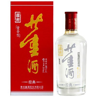 46度500ml董酒红色经典董香型白酒纯粮酿造