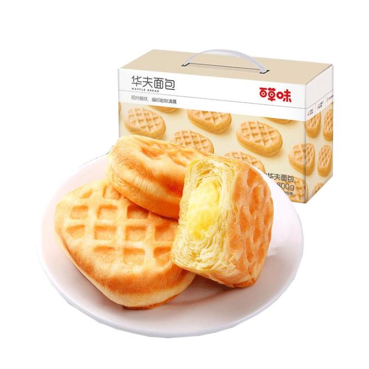 百草味 夹心华夫面包