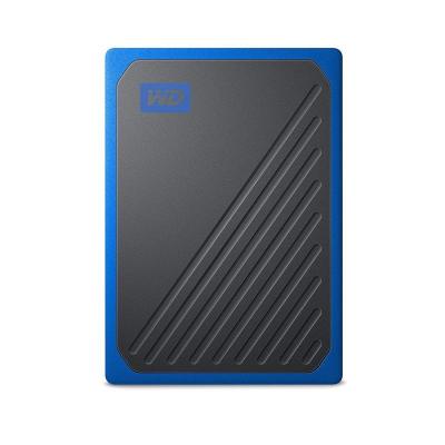 西部数据(WD)1TB USB3.0 移动硬盘固态（PSSD)My Passport Go 钴蓝色(坚固耐用 小巧便携)