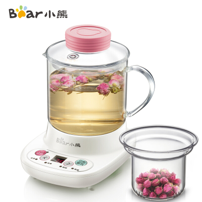 【新品】小熊（Bear）0.4L迷你养生杯养生壶热牛奶电热杯煮花茶壶烧水壶电热水壶配玻璃