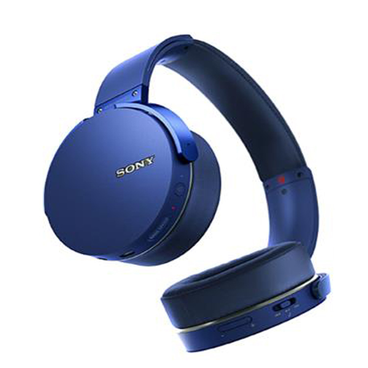 索尼（SONY)立体声无线耳机 MDR-XB950B1（蓝色） 头戴式 重低音 无线蓝牙耳机－