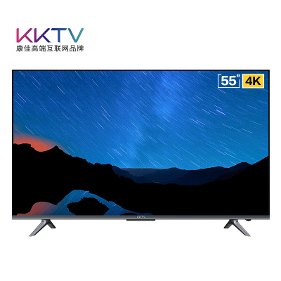 康佳KKTV U55T6 55英寸全面屏4K超高清64位处理器WIFI平板液晶电视 康佳出品！