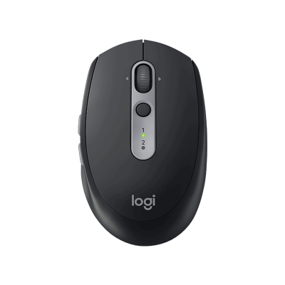 罗技(Logitech) M590无线蓝牙双模轻音鼠标 石墨黑（910-005209）