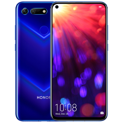 华为/荣耀(honor) 荣耀V20 魅眼全视屏 全网通标配版 6GB+128GB 魅海蓝 移动联通电信4G手机