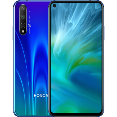 华为/荣耀（HONOR) 20S 3200万AI自拍 全网通版 8GB+128GB 蝶羽蓝 移动联通电信4G手机