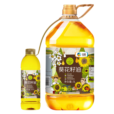 中粮 初萃 葵花籽油5L（捆绑装）