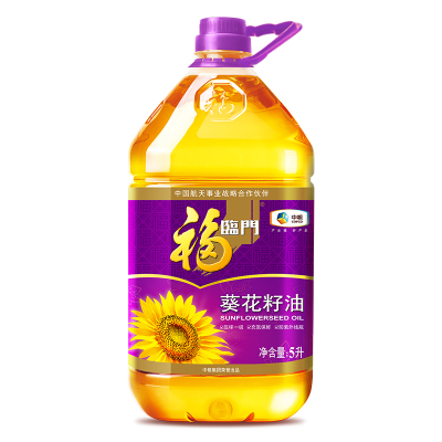 中粮福临门 压榨一级 葵花籽油5L/桶