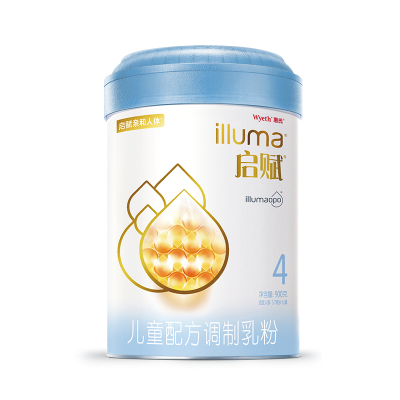 惠氏illuma启赋儿童配方调制乳粉（3-7岁，4段）900g