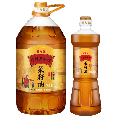 金龙鱼 外婆乡小榨菜籽油 5L