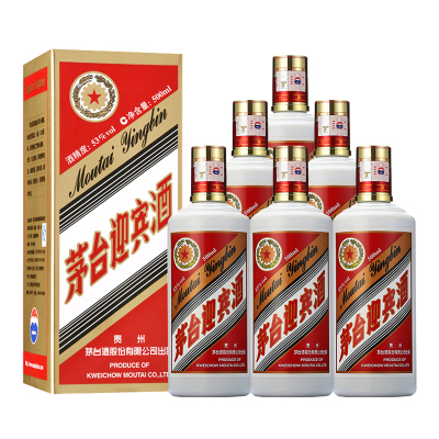 贵州茅台 迎宾酒（老包装）53度500ml*6 整箱装 酱香型白酒