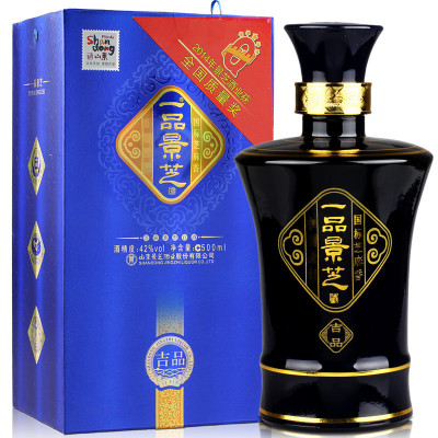 景芝酒业景芝42度500ml一品景芝吉品2瓶装 芝麻香礼品酒厂家直营品质保障