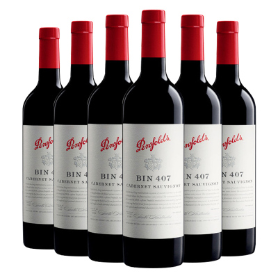 6瓶装|奔富（Penfolds）BIN407赤霞珠干红葡萄酒 750ml/瓶 澳大利亚进口