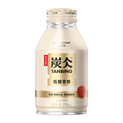 农夫山泉炭仌低糖拿铁浓咖啡饮料 1*15*270ml-纸箱装