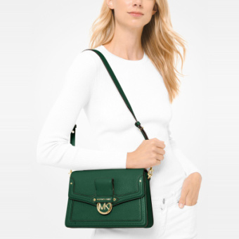 MK Jessie 中号翻盖老花复古单肩斜挎包 MICHAEL KORS