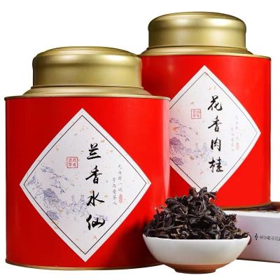 福岗2020新茶武夷山大红袍茶叶礼盒装罐装正岩肉桂水仙茶500g