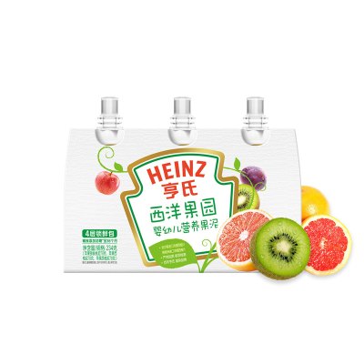 Heinz亨氏婴幼儿配方营养果泥-西洋果园(78g*3袋)