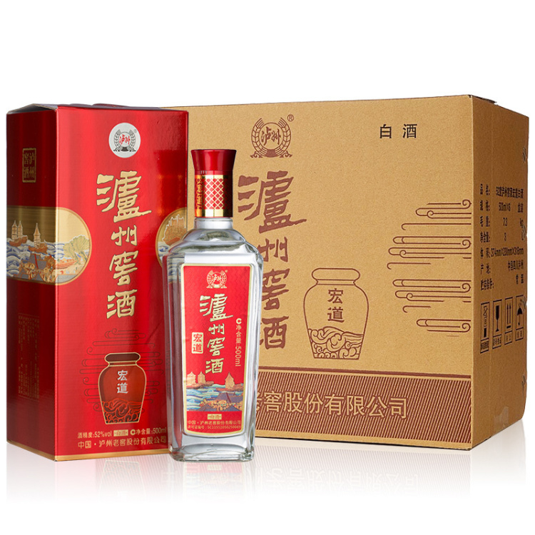 泸州老窖 家酒K6 52度 500ml 6瓶 整箱装