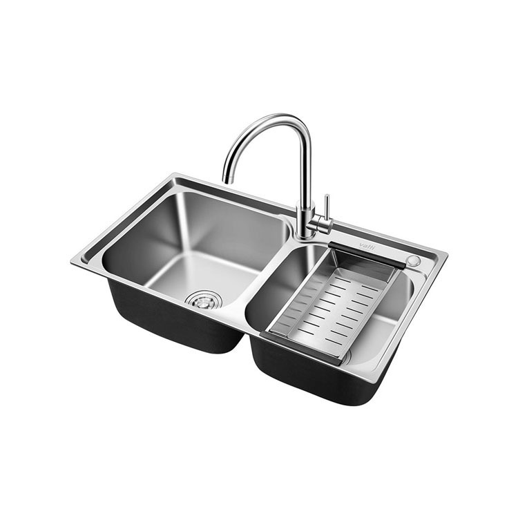 华帝不锈钢双盆水槽
