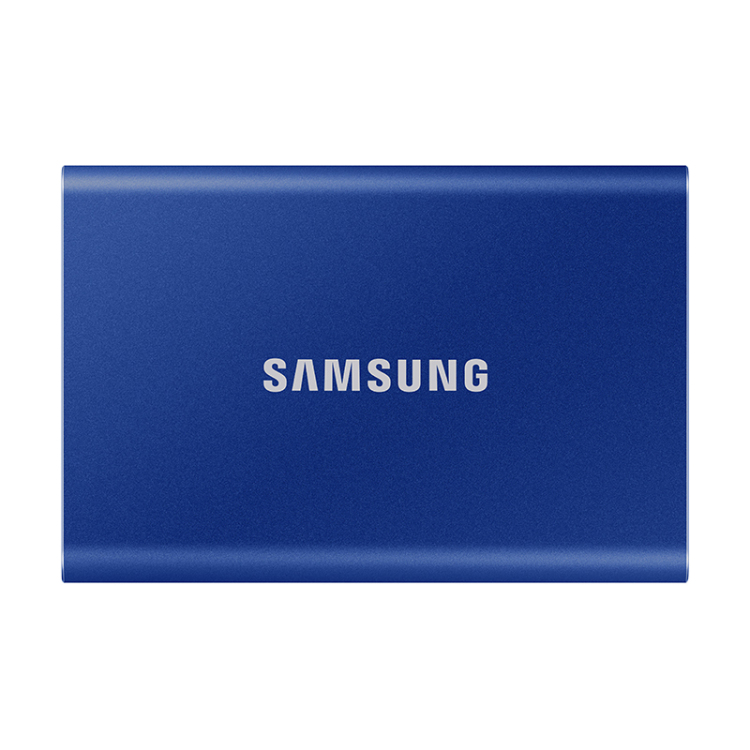 三星（SAMSUNG）移动固态硬盘 PSSD T7 500GB USB 3.2 极光蓝（MU-PC500H/CN）