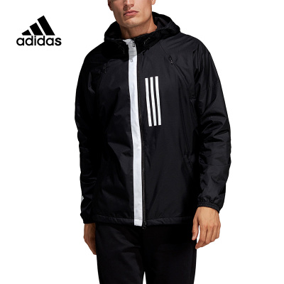 Adidas阿迪达斯外套男装2019春季新款连帽运动服休闲夹克DZ0054