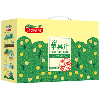 众果苹果纯果汁 