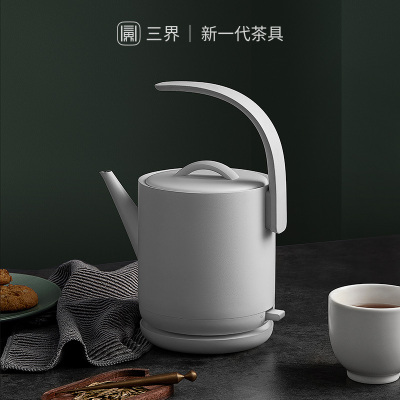 三界茶具 D1-Q电热水壶烧水壶家用 煮茶壶随手泡茶专用 不锈钢煮茶壶 750ml