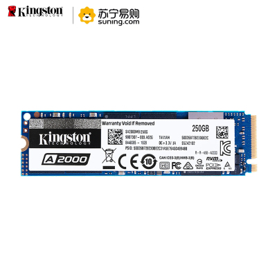 金士顿(Kingston) 250GB SSD固态硬盘 M.2接口(NVMe协议) A2000系列