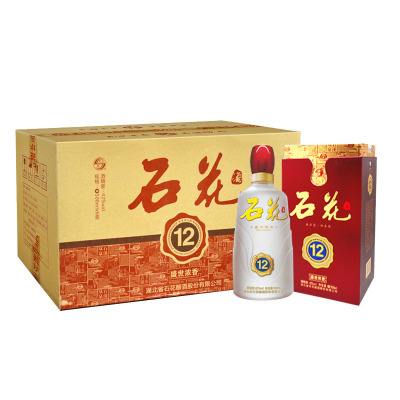 石花酒 盛世浓香12系列酒 42度浓香型白酒 整箱装 500ml*6瓶