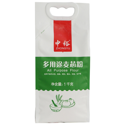 中裕(ZHONGYU)多用途麦芯粉（1kg）面粉富强粉中筋面粉 水饺面条大饼馒头用粉 食用粉 通用粉 中裕出品