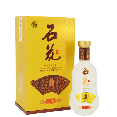 石花 品级酒系列 三品42度浓香型白酒 单瓶装500ml*1