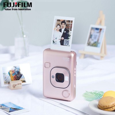 富士（FUJIFILM）instax mini LiPlay 数模一次成像相机立拍立得liplay有声 腮红金