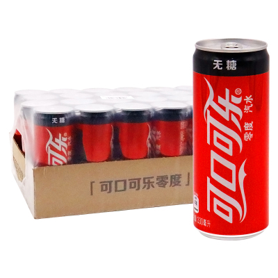 可口可乐 零度 无糖 碳酸饮料 330ml