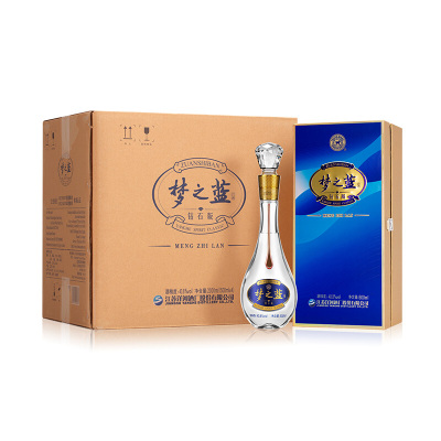 洋河(YangHe)梦之蓝 钻石版 40.8度 500ml *4整箱装浓香型白酒