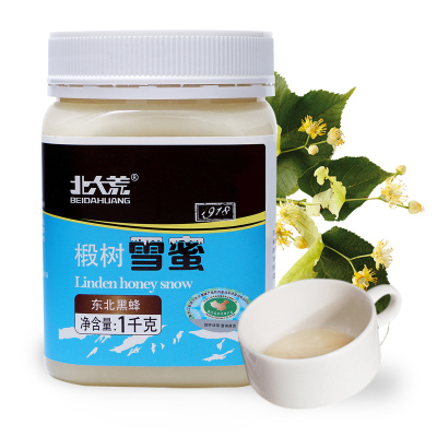 北大荒 东北黑蜂 1918系列 椴树雪蜜 纯蜂蜜1000g