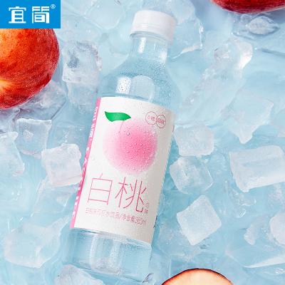 宜简无汽白桃味苏打水360ml*15瓶*5箱