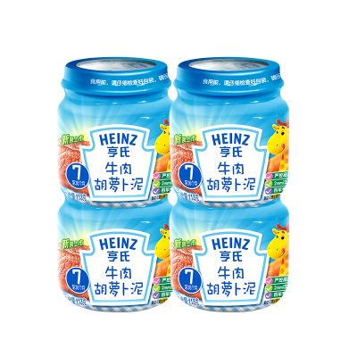 Heinz 亨氏牛肉胡萝卜泥113g/瓶*4