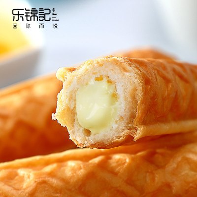 乐锦记 糕点 乳酪夹心面包 700g/袋 注心华夫棒面包 （手撕面包夹心小面包 早餐糕点 休闲点心）