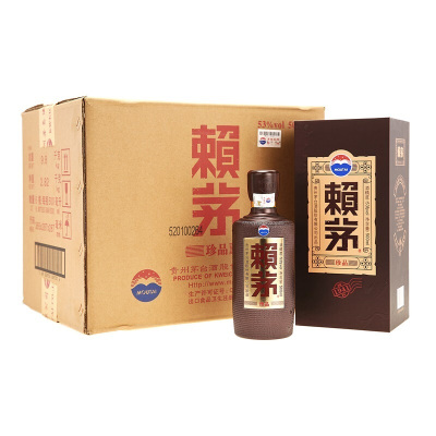 茅台 赖茅珍品 酱香型白酒 53度500ml/盒*6 整箱装