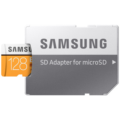 三星(SAMSUNG) microSD存储卡+SD适配器128G Class10 UHS-1 传输100MB/s 升级版