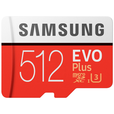 三星(SAMSUNG) microSDXC UHS-1存储卡512G升级版+SD卡适配器 读取100m/s写入90m/s