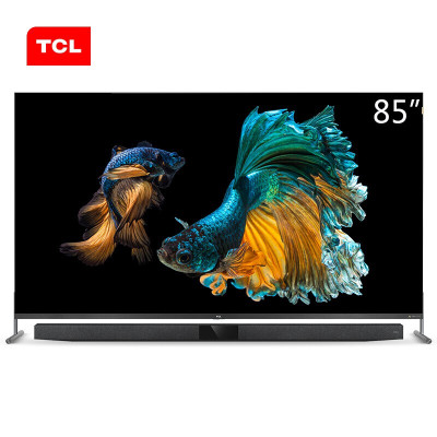 TCL 85X9 85英寸 8K 超高清全面屏 QLED量子点全场景人工智能网络液晶电视机 黑色