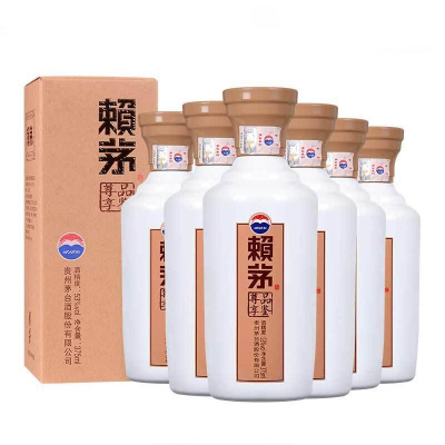 茅台 赖茅 品鉴尊享 酱香型 53度 375ml*6 整箱装