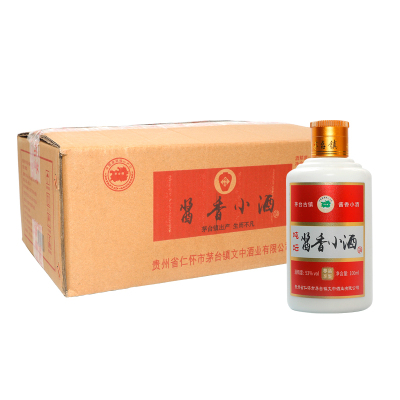 吨坛 酱香小酒 53度 酱香型白酒 100Ml*24 整箱装