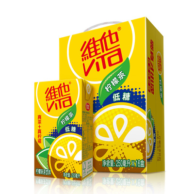 维他 (Vita) 低糖柠檬茶 250ml*16盒 柠檬茶饮料