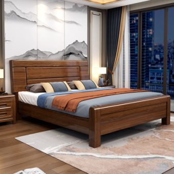 新中式实木床好睡眠与高档并存