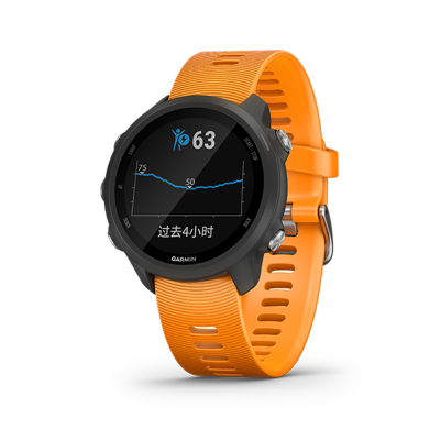 Garmin佳明Forerunner245高阶跑步心率运动智能功能手表旗舰新品首发防水50m（活力橙）